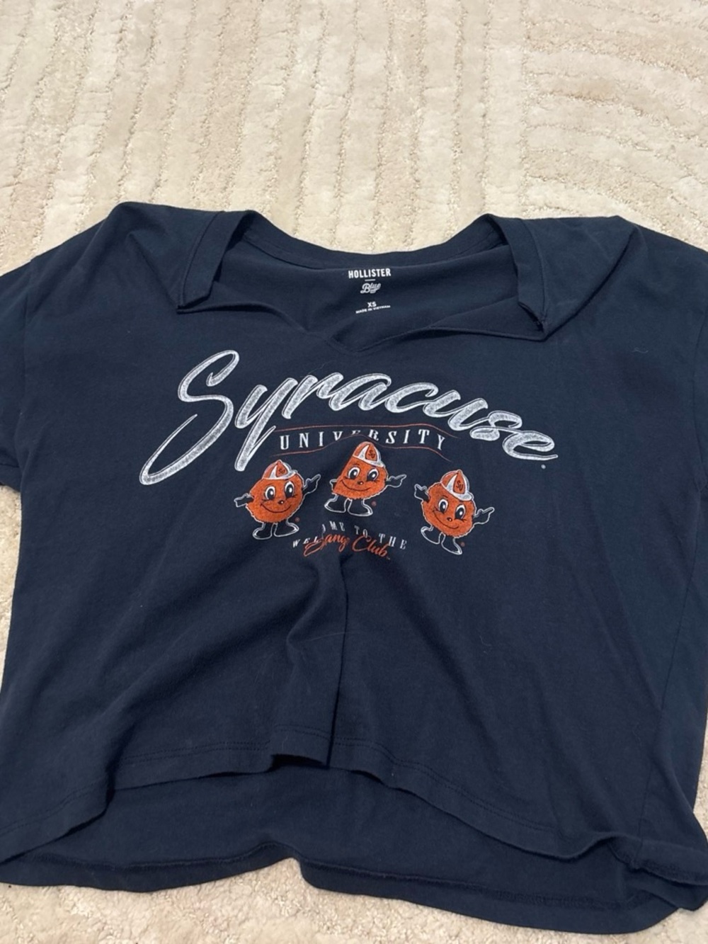 hollister cropped tshirt